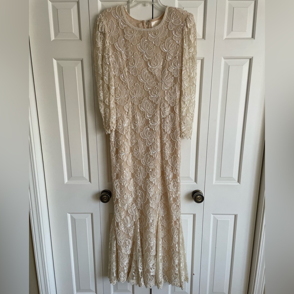 Michelangelo Cream Pearl-Embellished Garment
